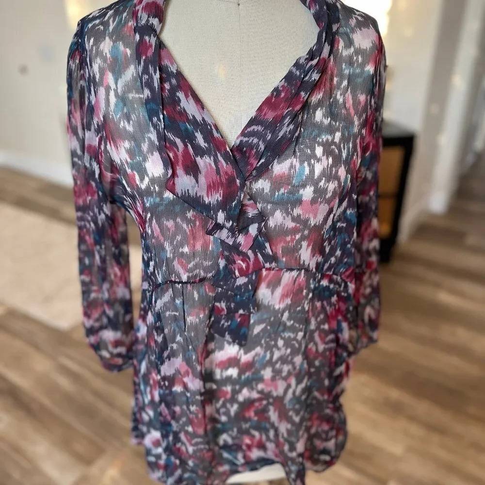 LaVia 18 by Piazza Sempione Silk Tunic Top in Large (12-14) - Picture 12 of 15